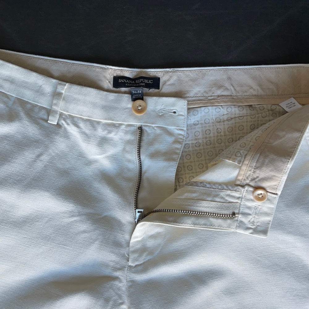 Men’s 34x34 linen blend pants by BR